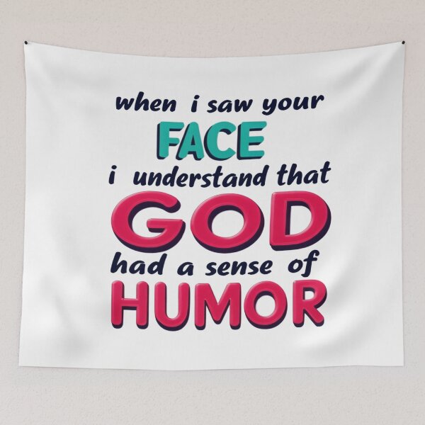 Item preview, God Has a Humor - Ironic and Provocative Design designed and sold by latelierdechris.