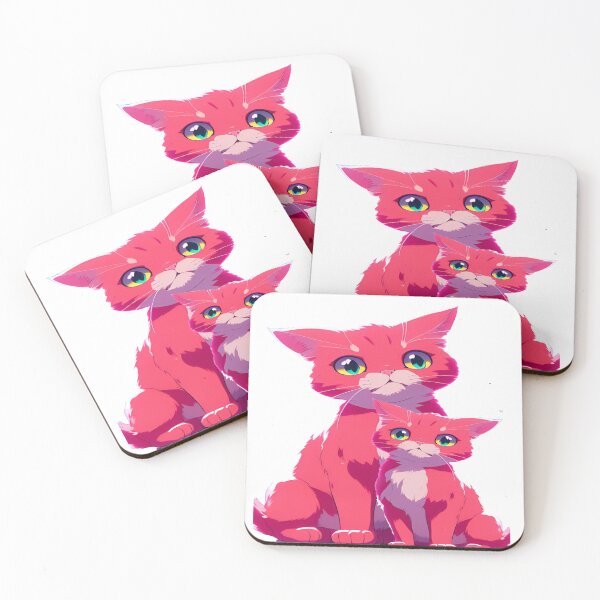 Item preview, Pretty in Purrs: The Pink Duo designed and sold by HebHenderson.