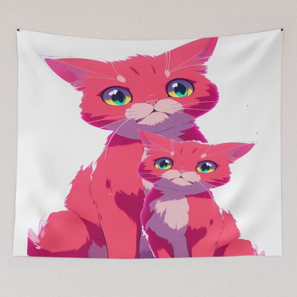 Item preview, Pretty in Purrs: The Pink Duo designed and sold by HebHenderson.