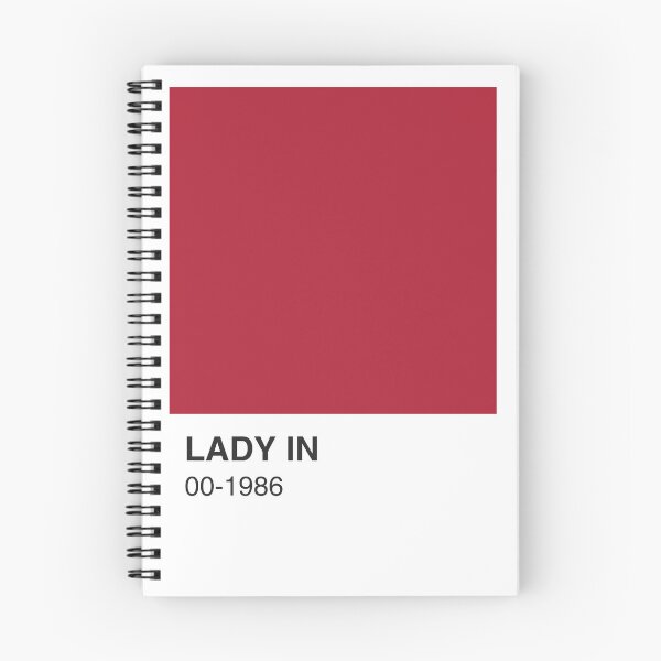 Item preview, Lady Red Song Colour Swatch - White Border designed and sold by The Colourful Game.