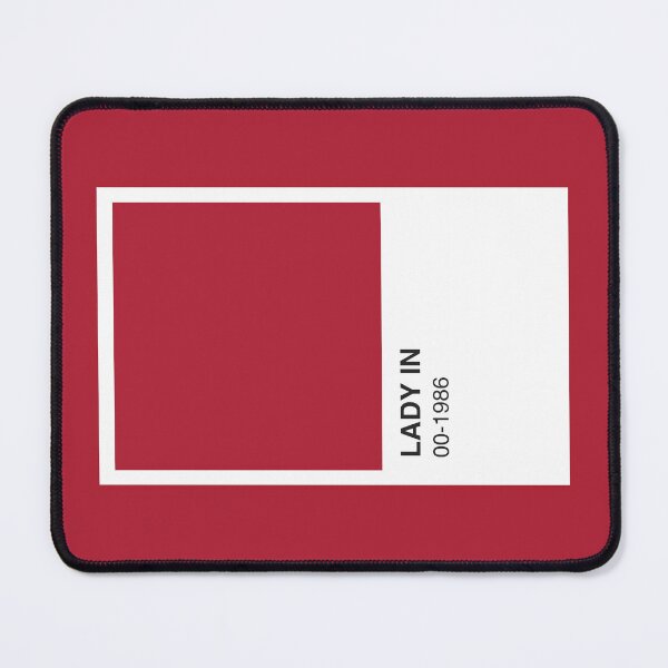 Item preview, Lady Red Song Colour Swatch - Red Border designed and sold by The Colourful Game.