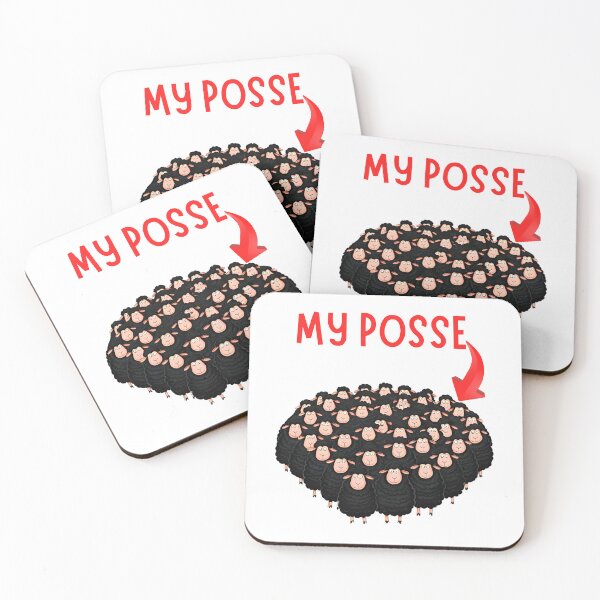 Item preview, My Posse – Proud Black Sheep Flock Together designed and sold by Fredster1966.