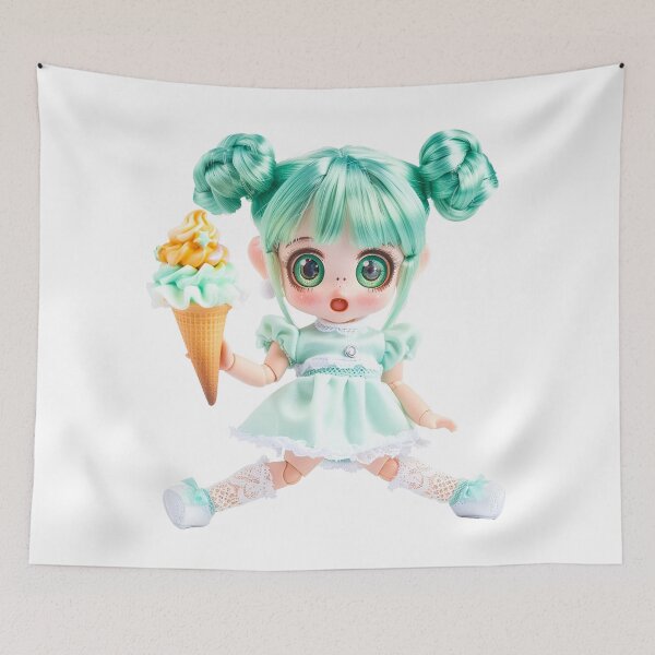Item preview, Minty Ice Cream Doll designed and sold by lylange.