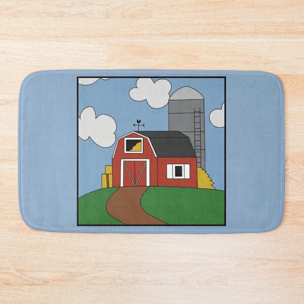 Item preview, Farmhouse Barn and Silo Sitting on a Hill designed and sold by CNDStore.