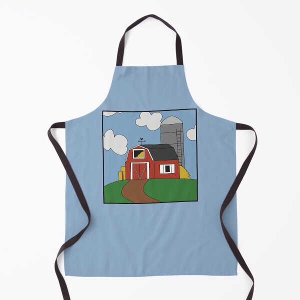 Item preview, Farmhouse Barn and Silo Sitting on a Hill designed and sold by CNDStore.