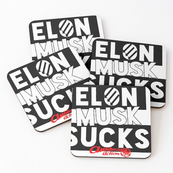 Item preview, Elon Musk Sucks- Anti-fascist action designed and sold by DonDoodle.