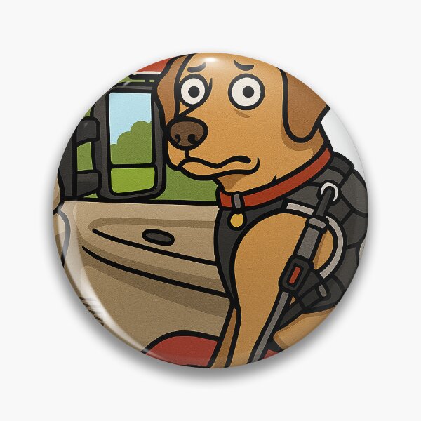 Item preview, Concerned dog riding in vehicle designed and sold by mvcooley.