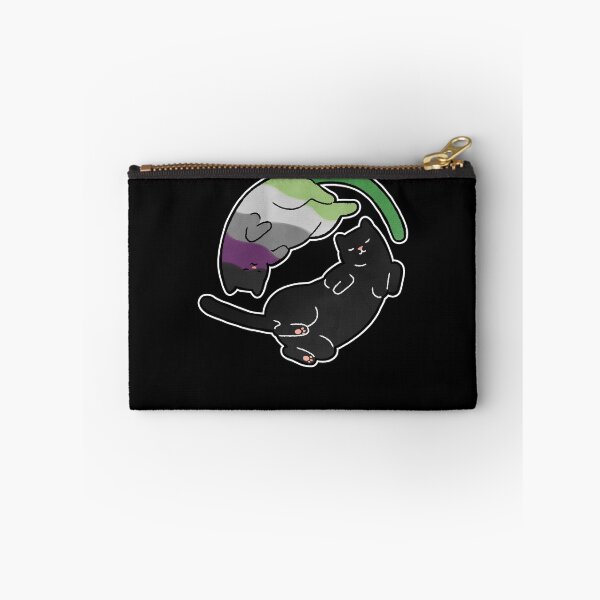 Item preview, Aroace Cat Yin Yang LGBT Asexual Aromantic Pride Flag designed and sold by Clara Hollins.