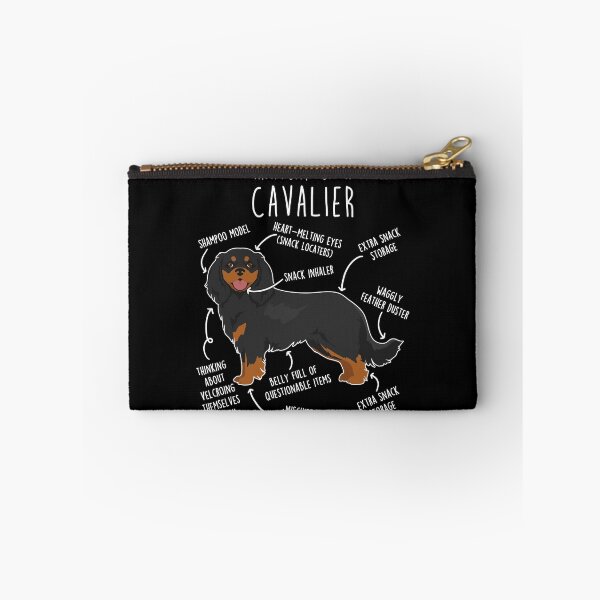 Item preview, Black and Tan Cavalier King Charles Spaniel Dog Anatomy designed and sold by Clara Hollins.