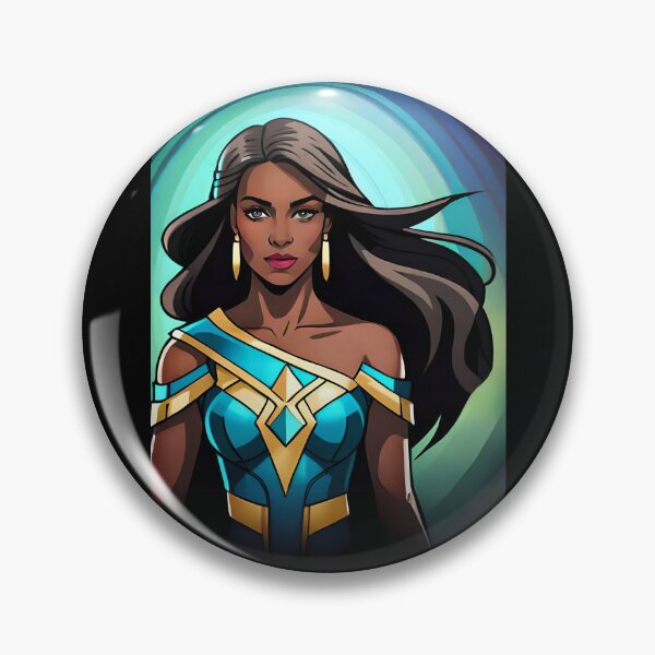 Item preview, Superwoman Teal Aura Inspirational Brunette Heroine Animation Comic designed and sold by Melan Designs.