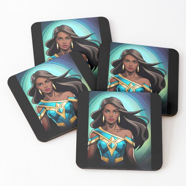 Item preview, Superwoman Teal Aura Inspirational Brunette Heroine Animation Comic designed and sold by Melan Designs.