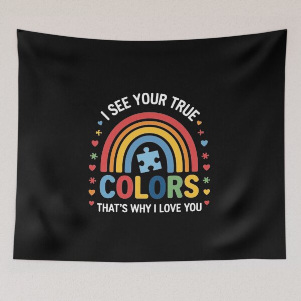 Item preview, Autism Awareness Rainbow - I See Your True Colors designed and sold by love3617.