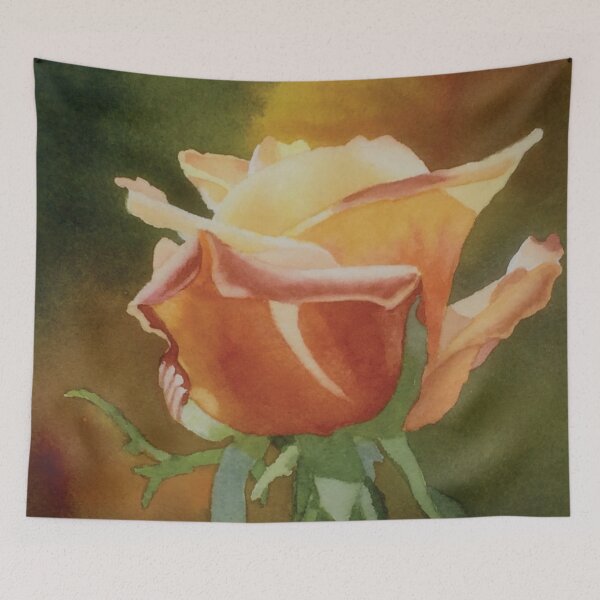 Item preview, One Perfect Watercolour Rose designed and sold by Raven Studio.