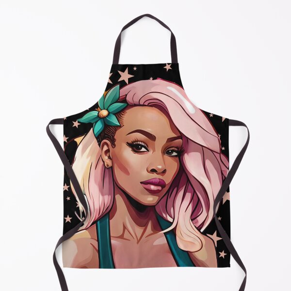 Item preview, Glam Flower Stargirl Pink Superstar Beautiful Stars Teal designed and sold by Melan Designs.