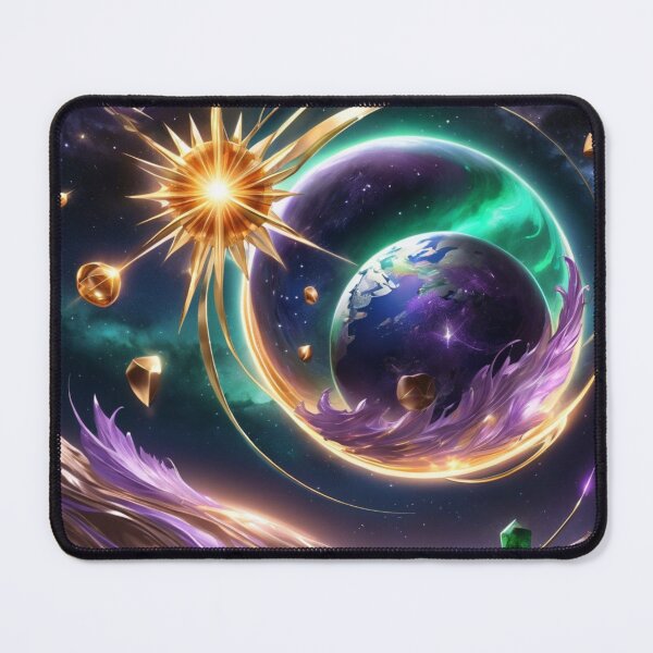 Item preview, Earth In A Circle Of Liquid Multi Colored Waves And Bight Object's designed and sold by Melantari Vizuns.