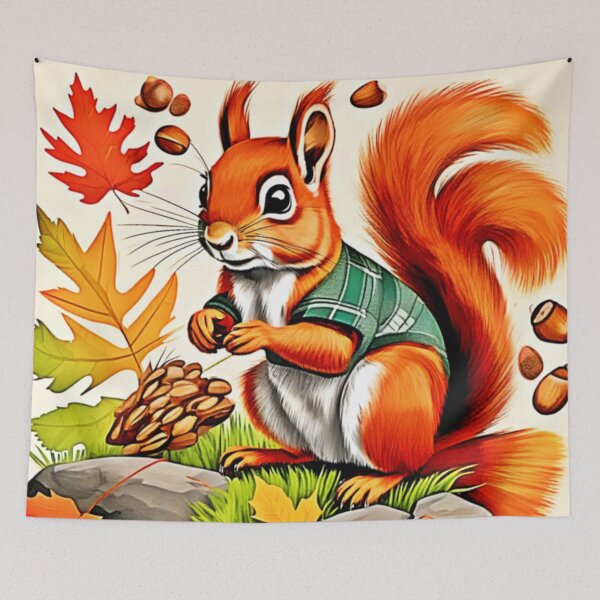 Item preview, Woodland Squirrel View Design designed and sold by Health And Fitness Posts e-Store.