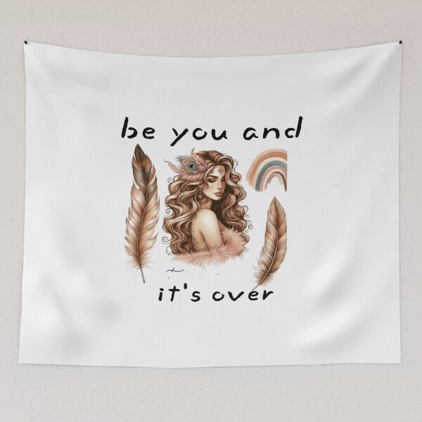 Item preview, Female empowerment in digital art: beauty, freedom, and authenticity in a boho-chic style designed and sold by JenniferCreaArte .
