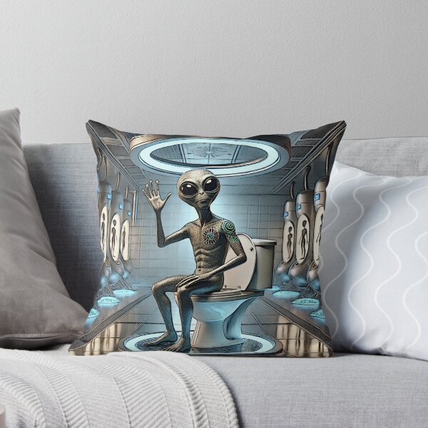 Item preview, sitting alien hello 2025 tileartwork designed and sold by tileartwork.