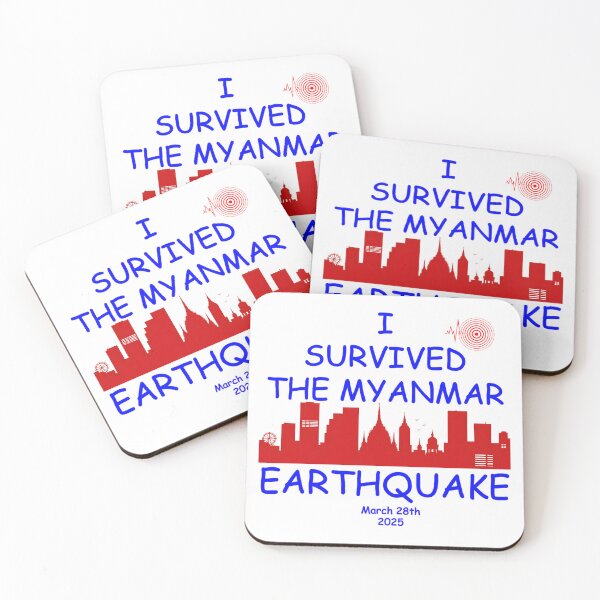 Item preview, I Survived The Myanmar Earthquake March 28th 2025 designed and sold by ZepGiftShop.