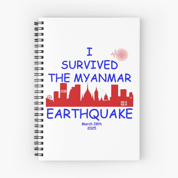 Item preview, I Survived The Myanmar Earthquake March 28th 2025 designed and sold by ZepGiftShop.