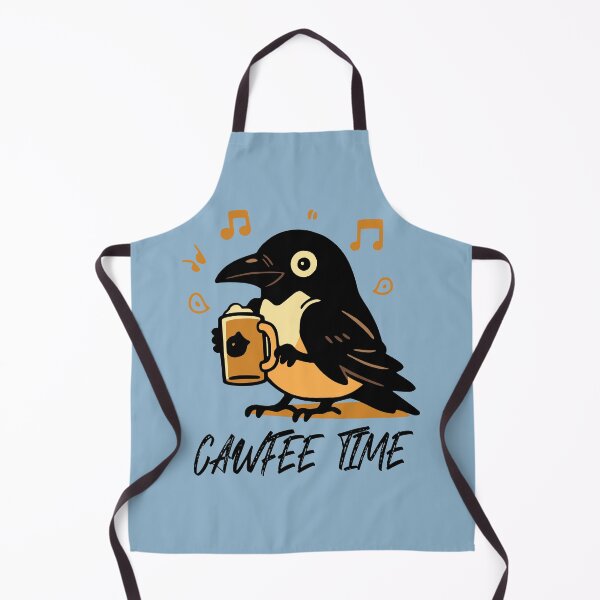 Item preview, Cute Crow Drinking Coffee Cawfee Time designed and sold by NosandEdgy.