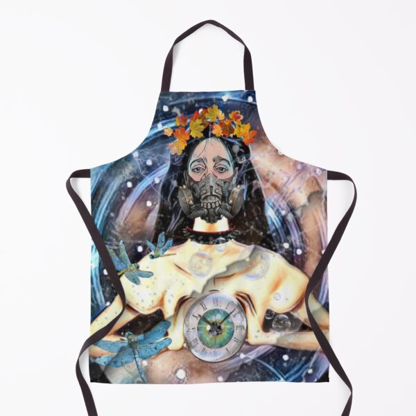 Item preview, psychedelic portrait post-apocalyptic woman designed and sold by Cyberomiz.