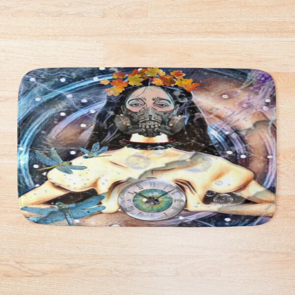 Item preview, psychedelic portrait post-apocalyptic woman designed and sold by Cyberomiz.