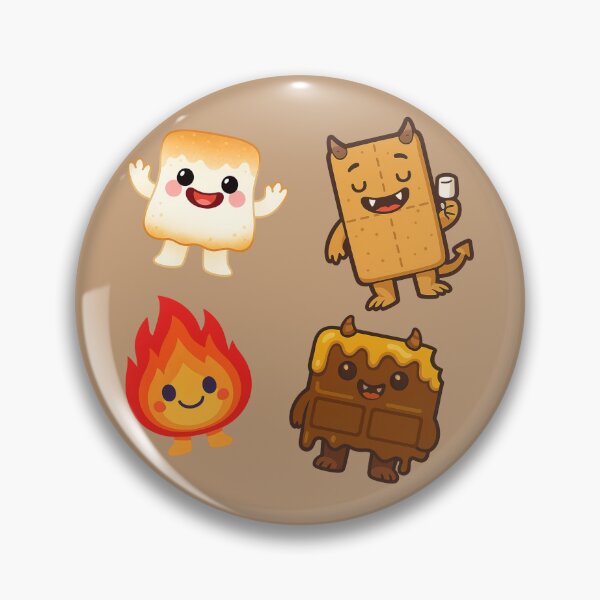 Item preview, Happy S'mores Monsters designed and sold by EmersionPrints.
