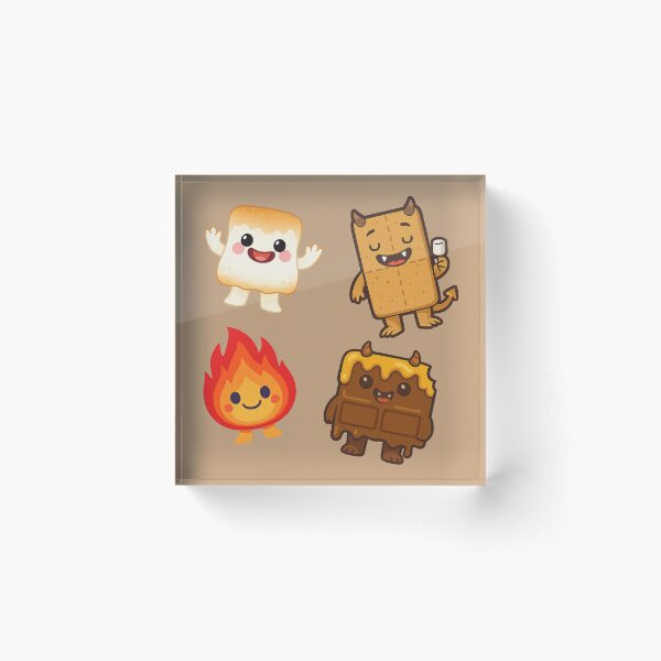 Item preview, Happy S'mores Monsters designed and sold by EmersionPrints.