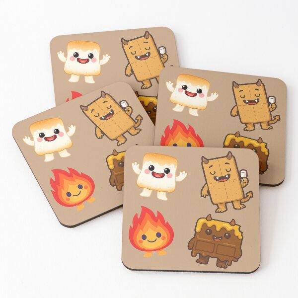 Item preview, Happy S'mores Monsters designed and sold by EmersionPrints.