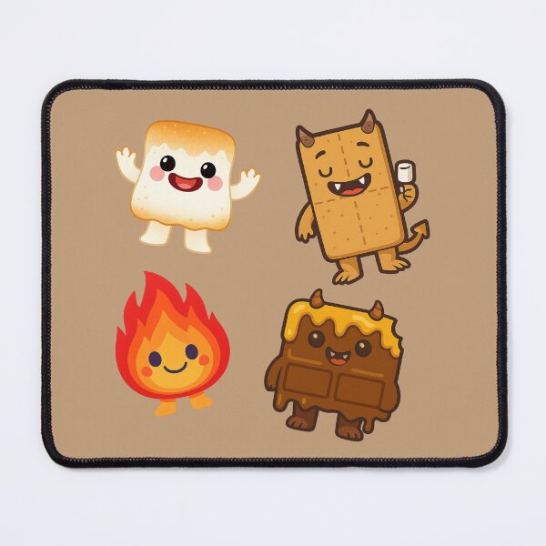Item preview, Happy S'mores Monsters designed and sold by EmersionPrints.