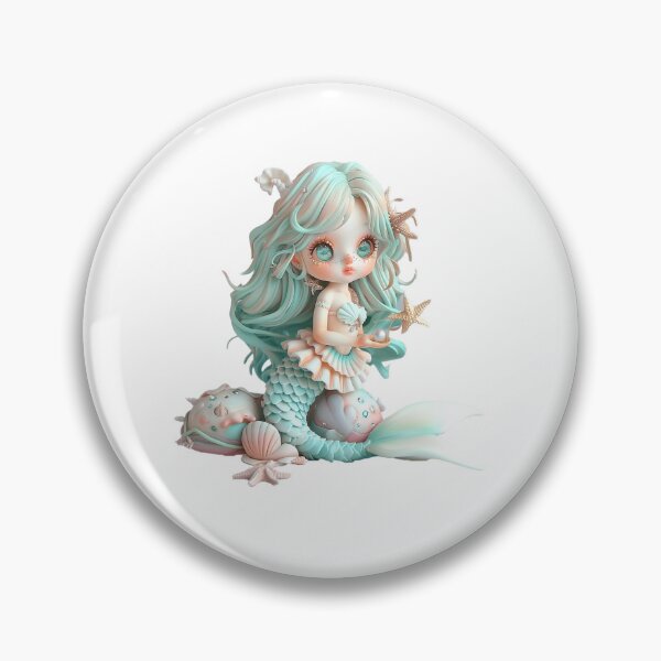 Item preview, Pastel Mermaid Doll – Mermaid Pearl Doll designed and sold by lylange.