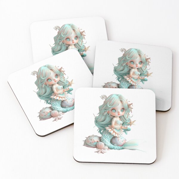 Item preview, Pastel Mermaid Doll – Mermaid Pearl Doll designed and sold by lylange.