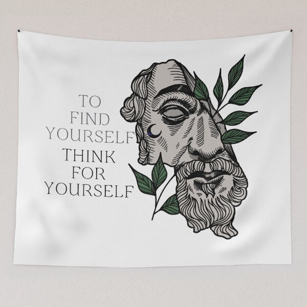 Item preview, Find yourself, think for yourself designed and sold by Onehappyhook.