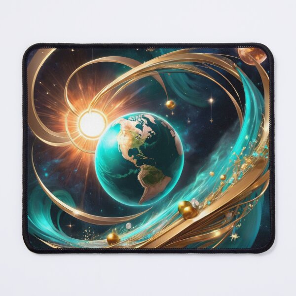 Item preview, Teal Earth And Solar Winds With Twisted Metal Reaching The Sun designed and sold by Melantari Vizuns.