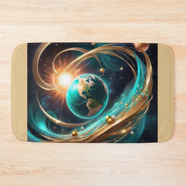 Item preview, Teal Earth And Solar Winds With Twisted Metal Reaching The Sun designed and sold by Melantari Vizuns.