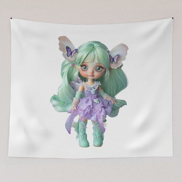 Item preview, Butterfly Fairy Doll – Fairycore Kawaii Doll designed and sold by lylange.