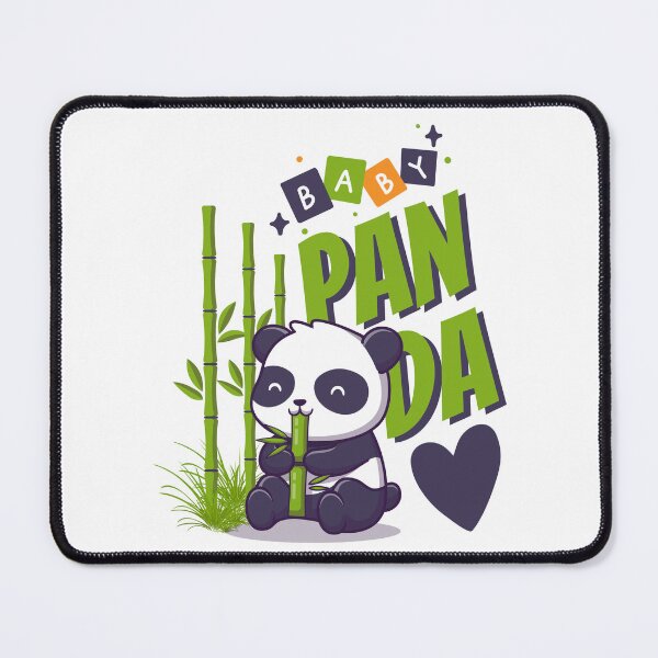 Item preview, Cute Baby Panda Enjoying Bamboo Snack designed and sold by MALIKABO.