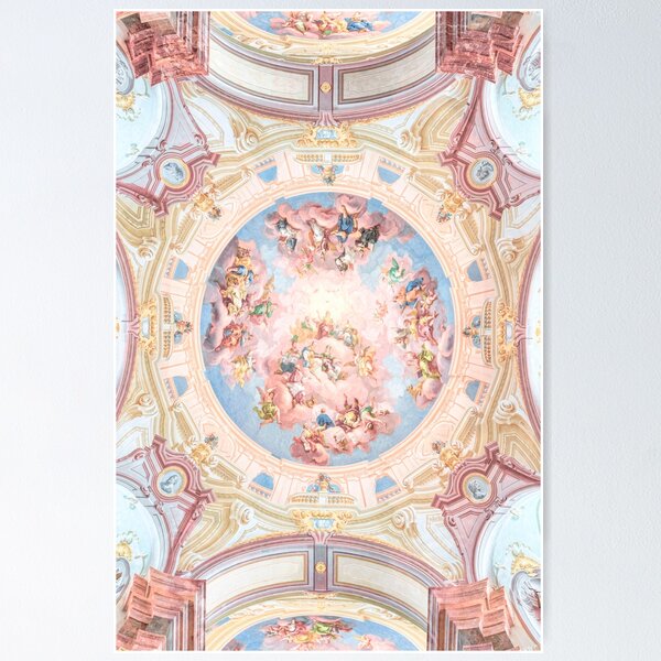 Item preview, Renaissance Ceiling Painting Gods Angels Fresco designed and sold by Onodera.