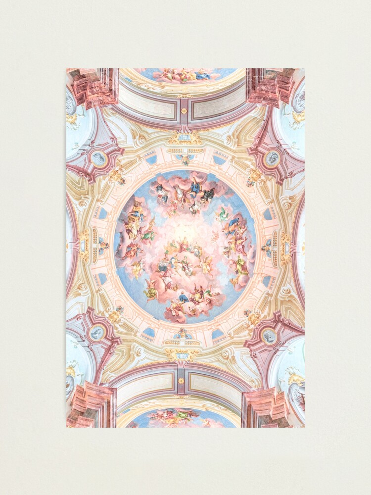 Renaissance Ceiling Painting Gods Angels Fresco