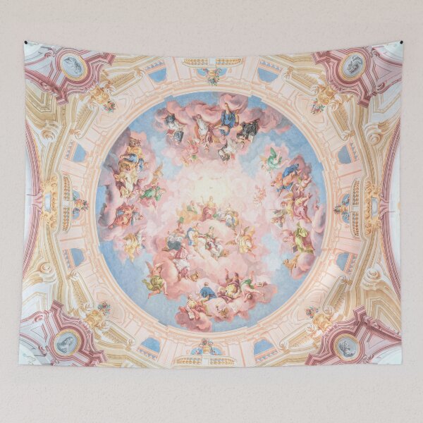 Item preview, Renaissance Ceiling Painting Gods Angels Fresco designed and sold by Onodera.