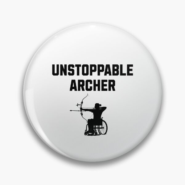 Item preview, Para archery wheelchair support unstoppable men women designed and sold by Jeangel97.