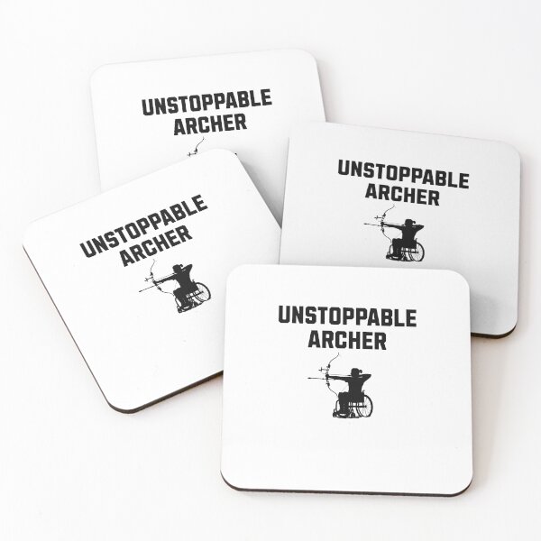 Item preview, Para archery wheelchair support unstoppable men women designed and sold by Jeangel97.