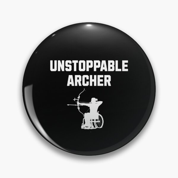 Item preview, Para archery wheelchair support unstoppable men women designed and sold by Jeangel97.