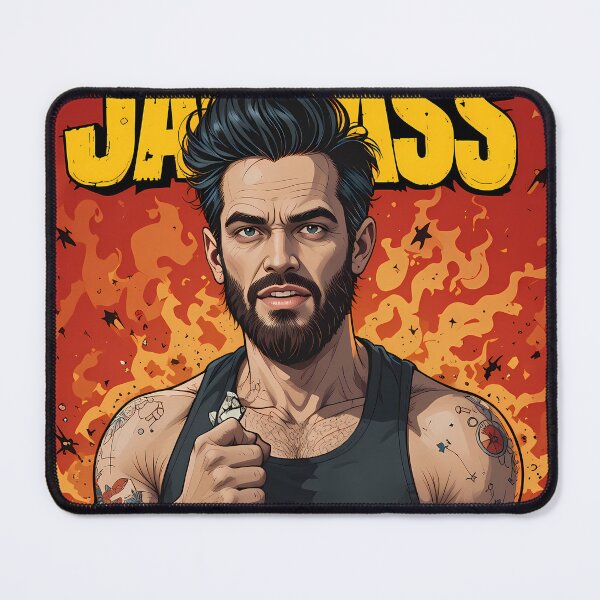 Item preview, Jackass Art Portrait Series Bold Edgy Character Tattoos designed and sold by ART ATTACK ZONE.