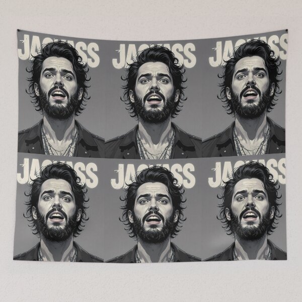 Item preview, Jackass Art Retro Series Bold Edgy Character Tattoos designed and sold by ART ATTACK ZONE.