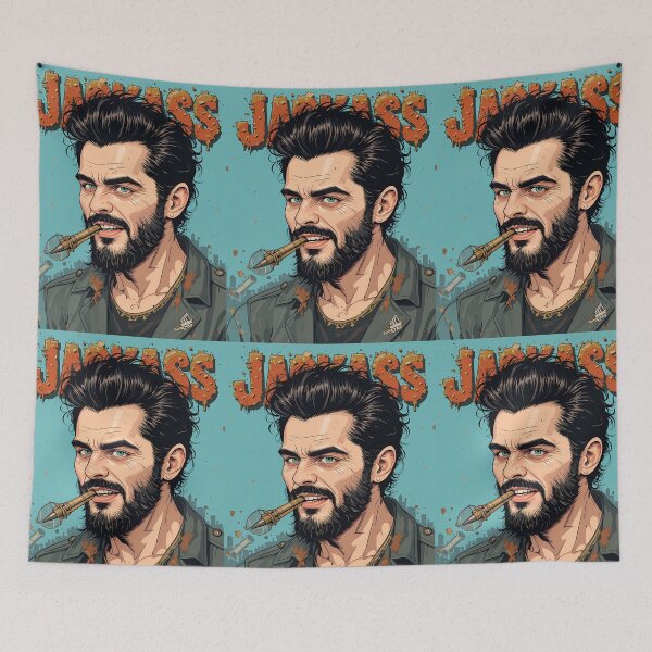 Item preview, Jackass Warrior Portrait Series Bold Edgy Character Tattoos designed and sold by ART ATTACK ZONE.