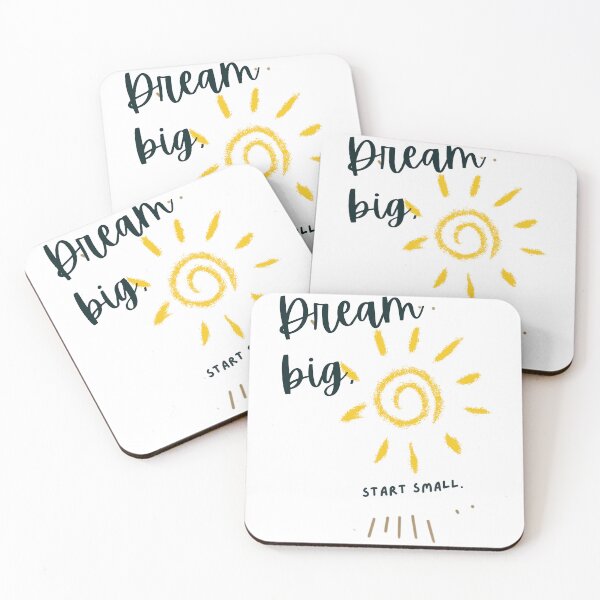 Item preview, Dream Big, Start March , Motivational Quote Sun Design designed and sold by JenniferCreaArte .
