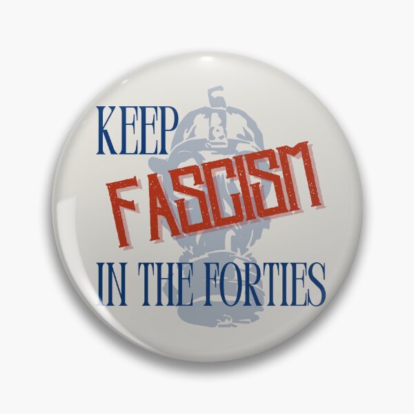 Item preview, Keep Fascism in the Forties - Gas Mask Version designed and sold by Aimee Amelia Greco.