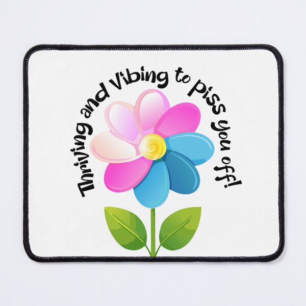 Item preview, Thriving and Vibing: Trans Pride Flower Design designed and sold by FaitrixDesigns.